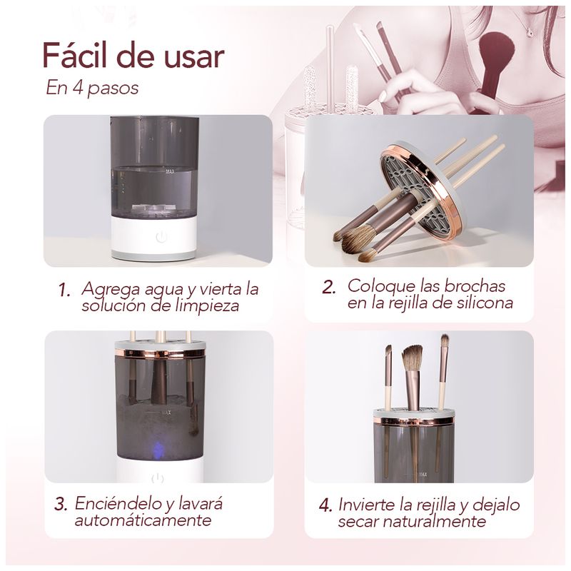 BrushClean™ - Limpiador de brochas de maquillaje